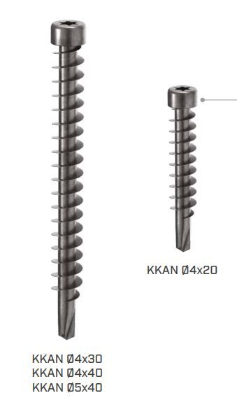 Саморез дерево-металл с цилиндрической головкой, буром и шлицем TORX Holz Technic KKA, сталь с черным покрытием - фото